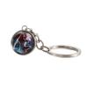 Libra Glass Ball Glowing Jewelry Key Rings 12 Constellation Keychain Zodiac Keychain Luminous