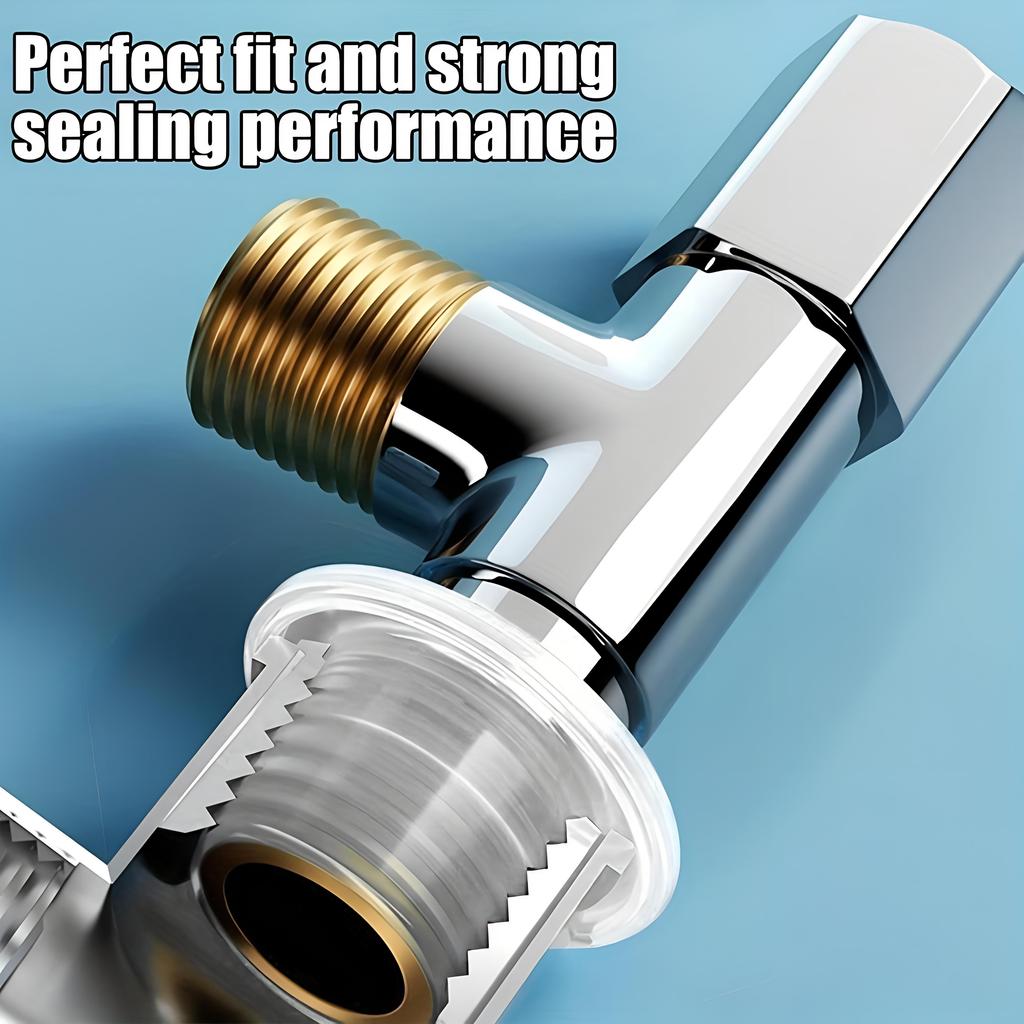 20pcs Faucet Leak Seal Gaskets, Faucet Triangle Valve Plugs, Universal Cold Sleeve Fittings, Hose Seal Gaskets, Rubber Drip Leak Prevention