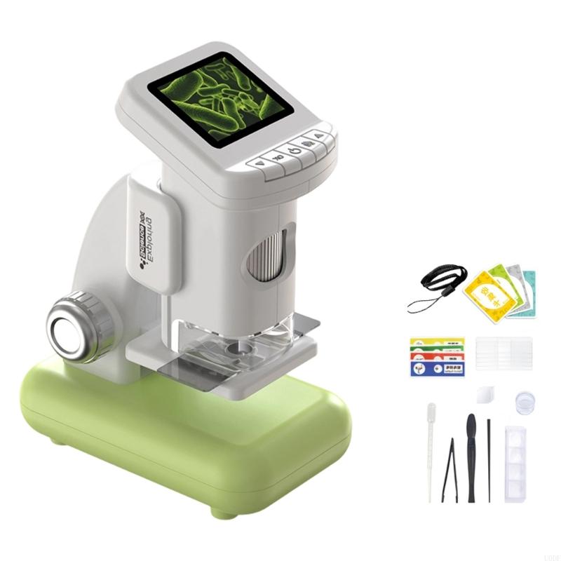   Children Digital Microscope With LCD Screen Double Lighting Mode USB Connection