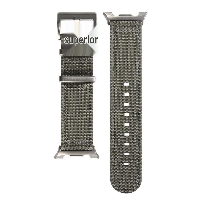 

Stylish Nylon Braided Strap for Samsung Watch8 - Casual & Business 20mm Customizable серый