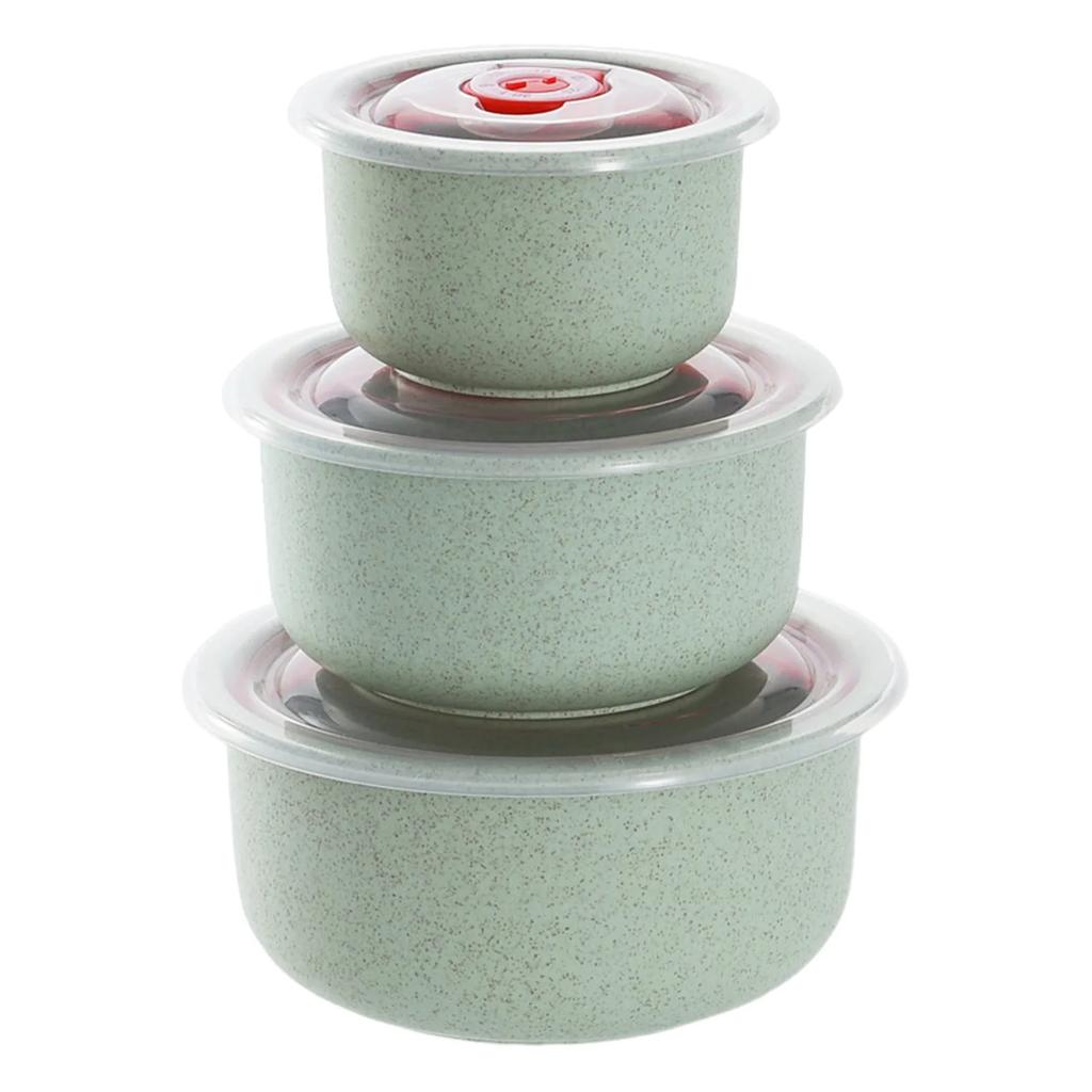 Kitchen Fresh-Keeping Bowl With Lid Dry Food Fruits And Vegetables Sealed Storage Box Portable Office Worker Lunch Box