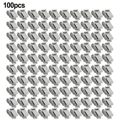 10/30/100 Pcs Solar Panel Wire Clamps Clip Stainless Steel Wire Cable Clips Metal Clamp Management Harness Rope Accessory