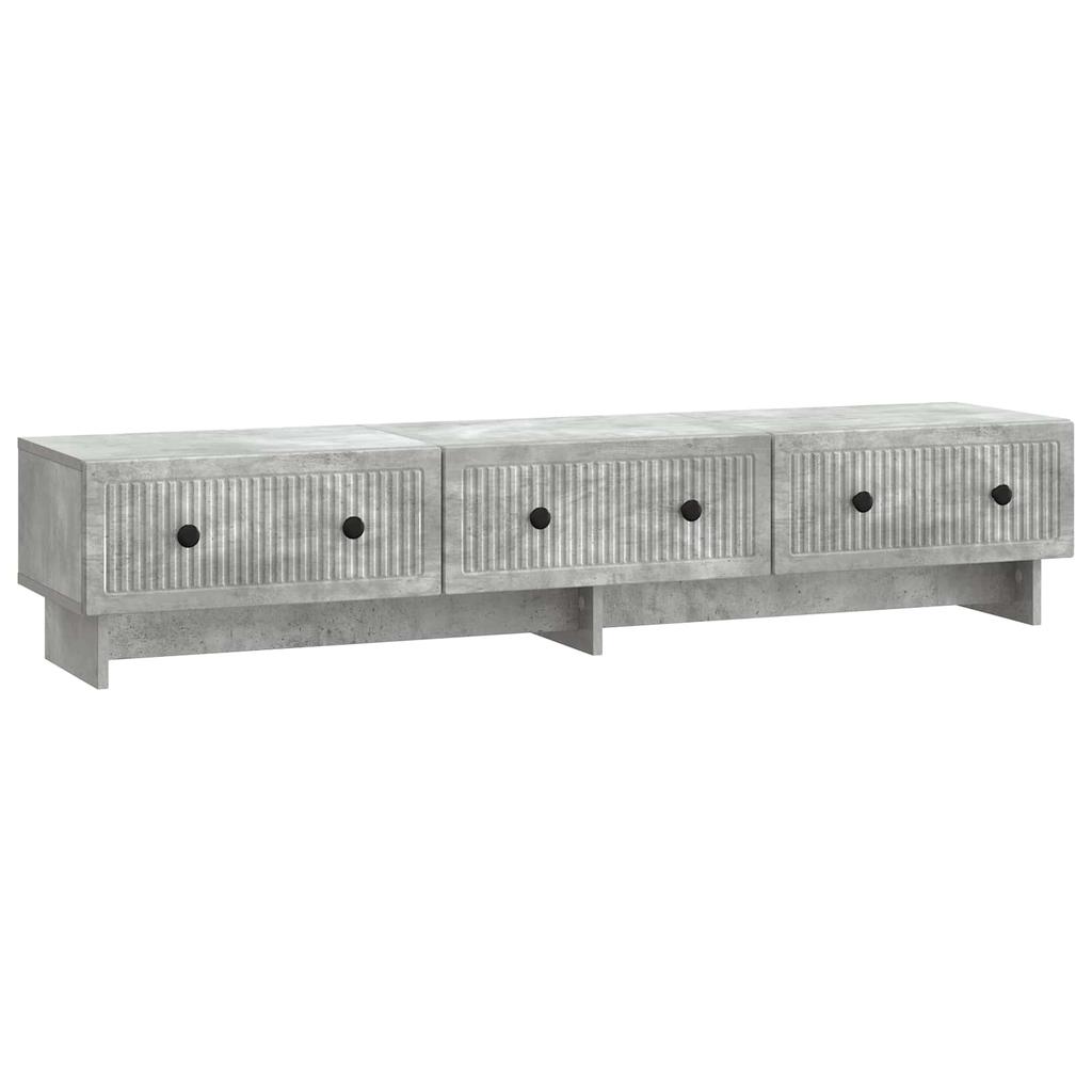 TV Stand Concrete Grey 147 x 34.5 x 30 cm Engineered Wood