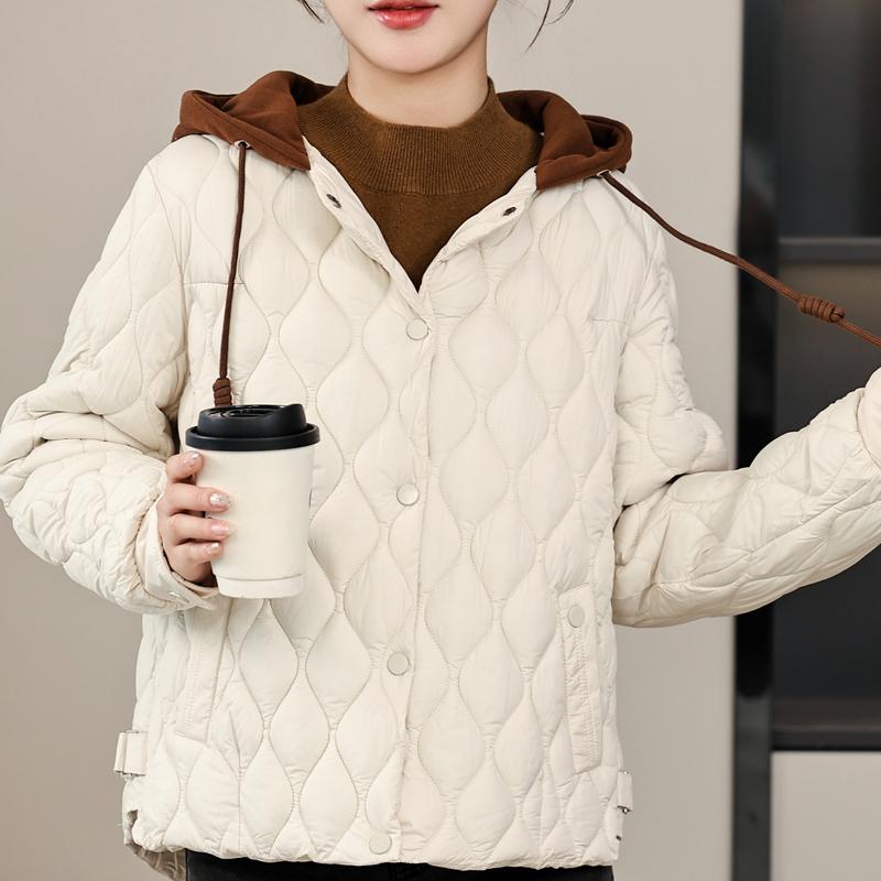 Mode Frau Kurze Parkas Winter Neue in Mäntel Mit Kapuze Beiläufige Lose Dicke Warme Dame Jacken Winter Oberbekleidung