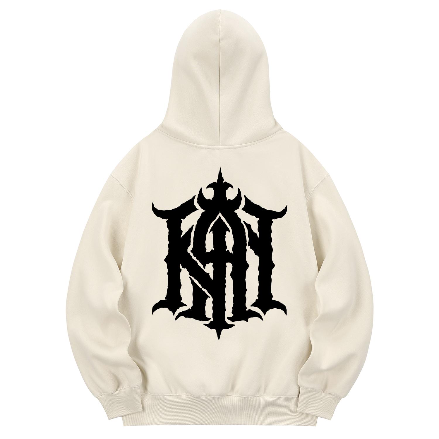 Khan 6312 Khc0182 The Khan Fleece-Lined Hoodie Cream L
