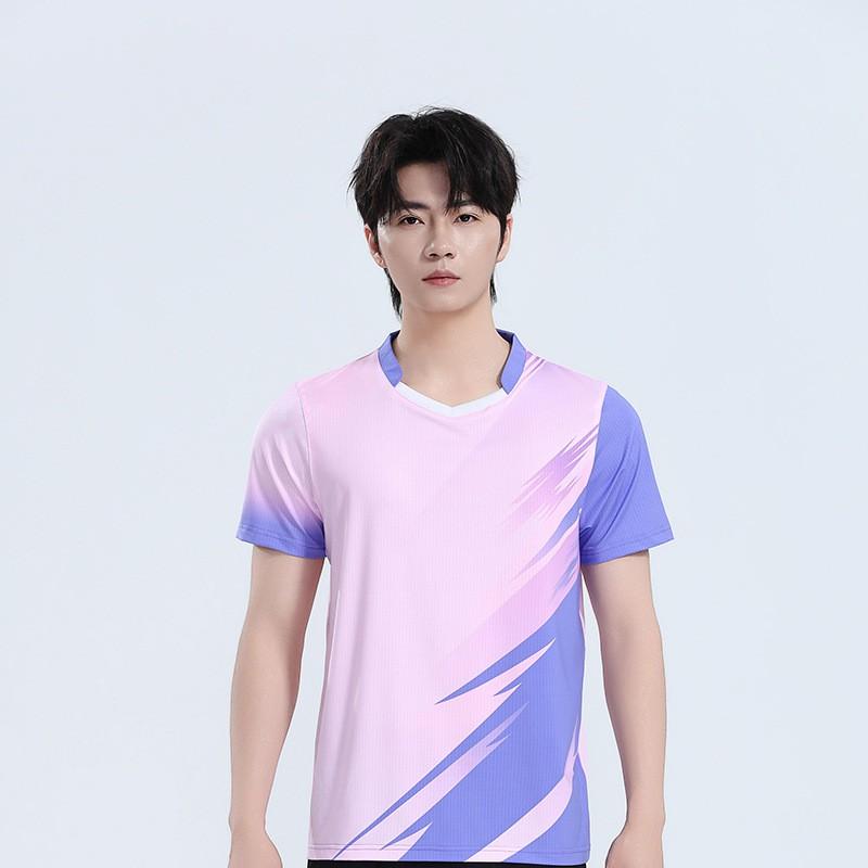 Quick-Dry Badminton Sport Shirt Set Men Women Training Breathable Athletic Wear Tennis Pickleball Outdoor Activities