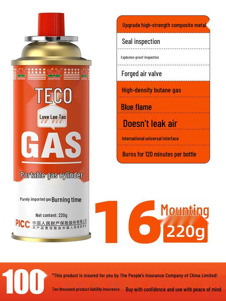 Explosion-Proof Portable Gas Stove with LPG Canister for Outdoor Use