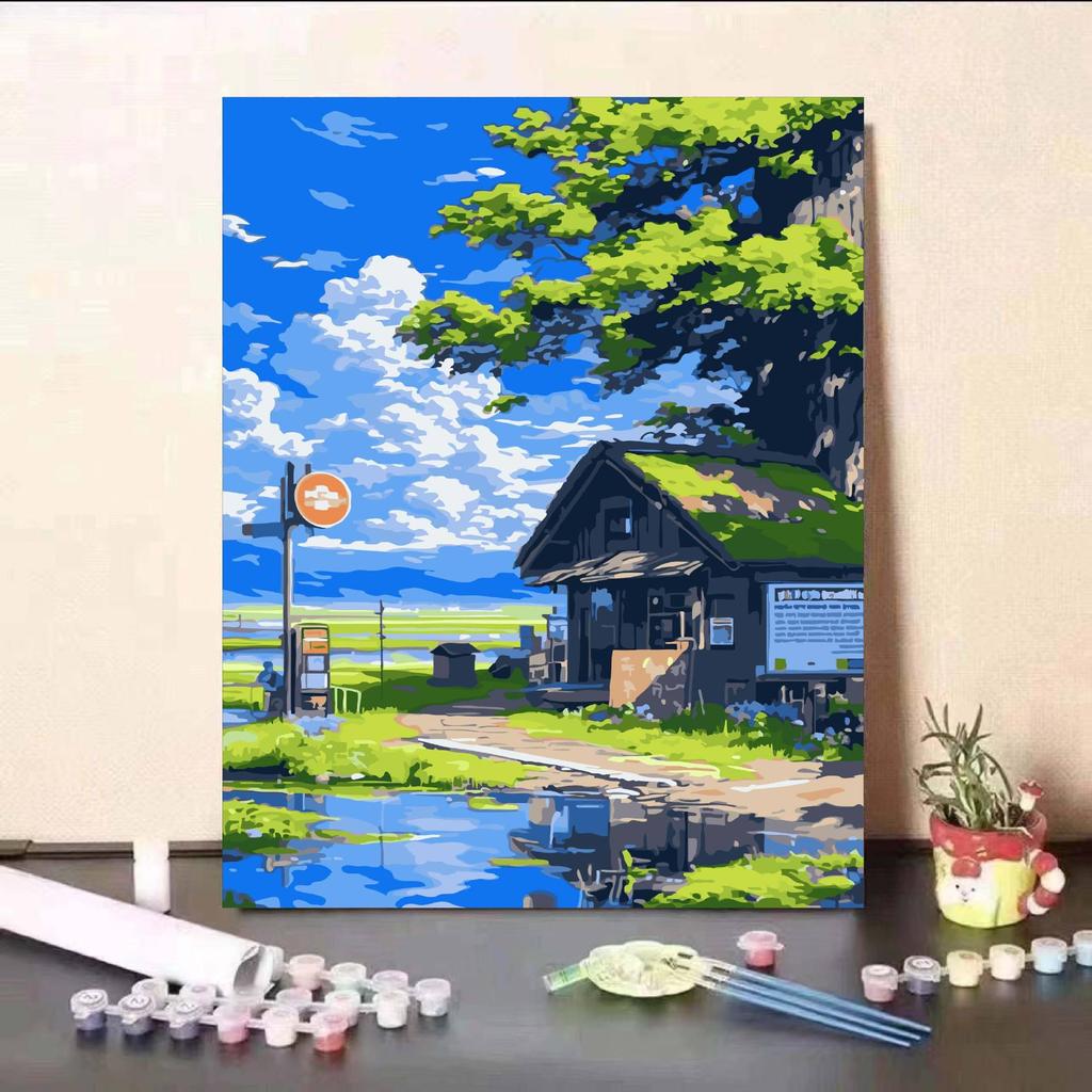 Hayao Miyazaki Summer Digital Oil DIY Painting: Healing, Stylish Living Room Decor Gift