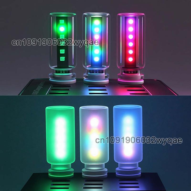 RGB Car USB Night Light Touch Dimmable LED Dynamic Lamp Portable Lighting Plug & Play Decorative Atmosphere Lamp for Car Bedroom