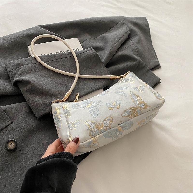

High-value butterfly gentle shoulder bag women s 2025 summer new niche fashion this year popular underarm bag women