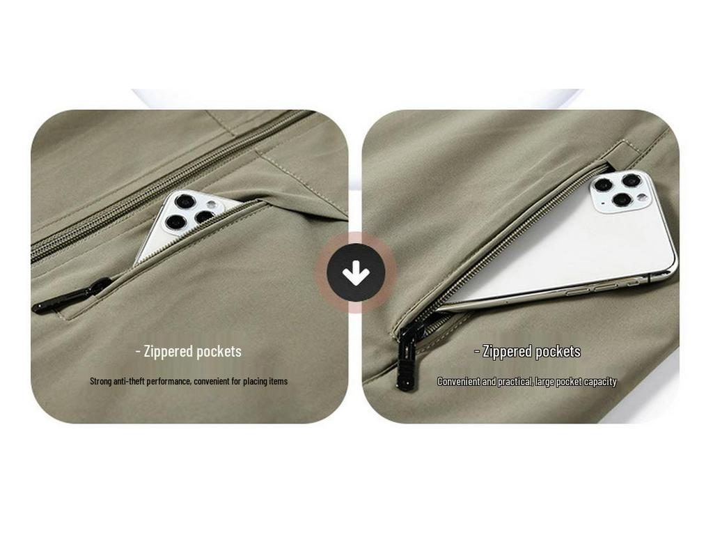 Herren-Outdoor-Weste mit Stehkragen und mehreren Taschen - Ärmellose Jacke für Frühling/Sommer zum Angeln & Fotografieren