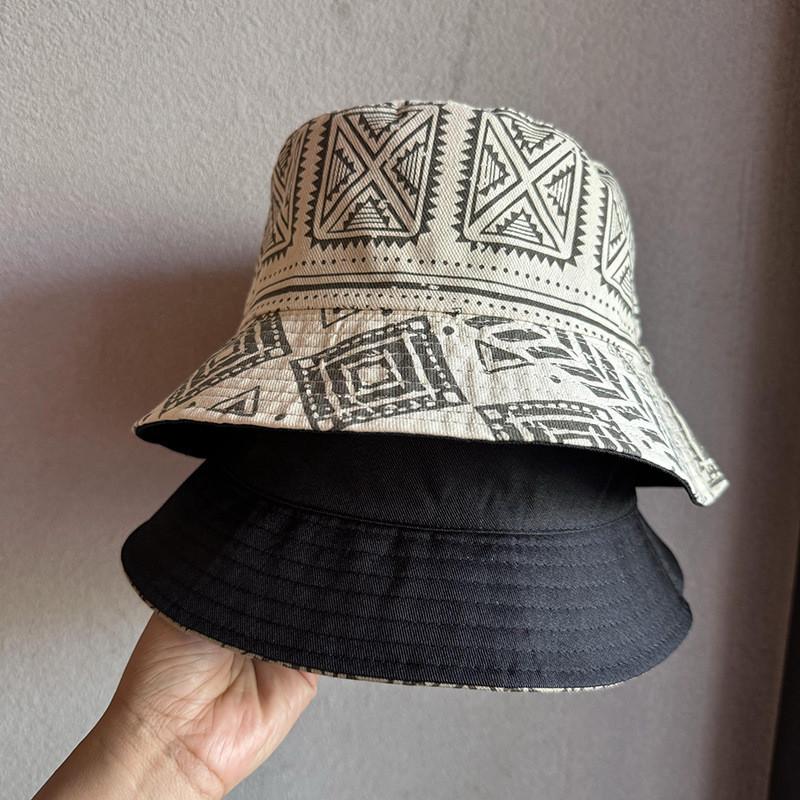 Doppelseitiger Fischerhut aus Polyester mit Sonnenschutz für den Sommer