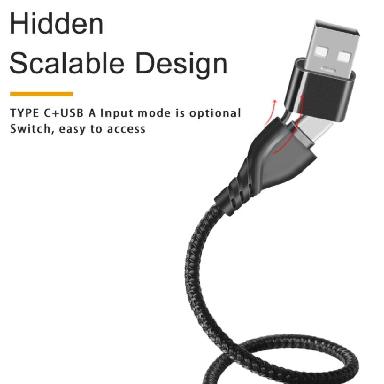 USB TypeC Cable, Supports USB-A to TypeC, Type-C to Type-C 65W Fast Charging and