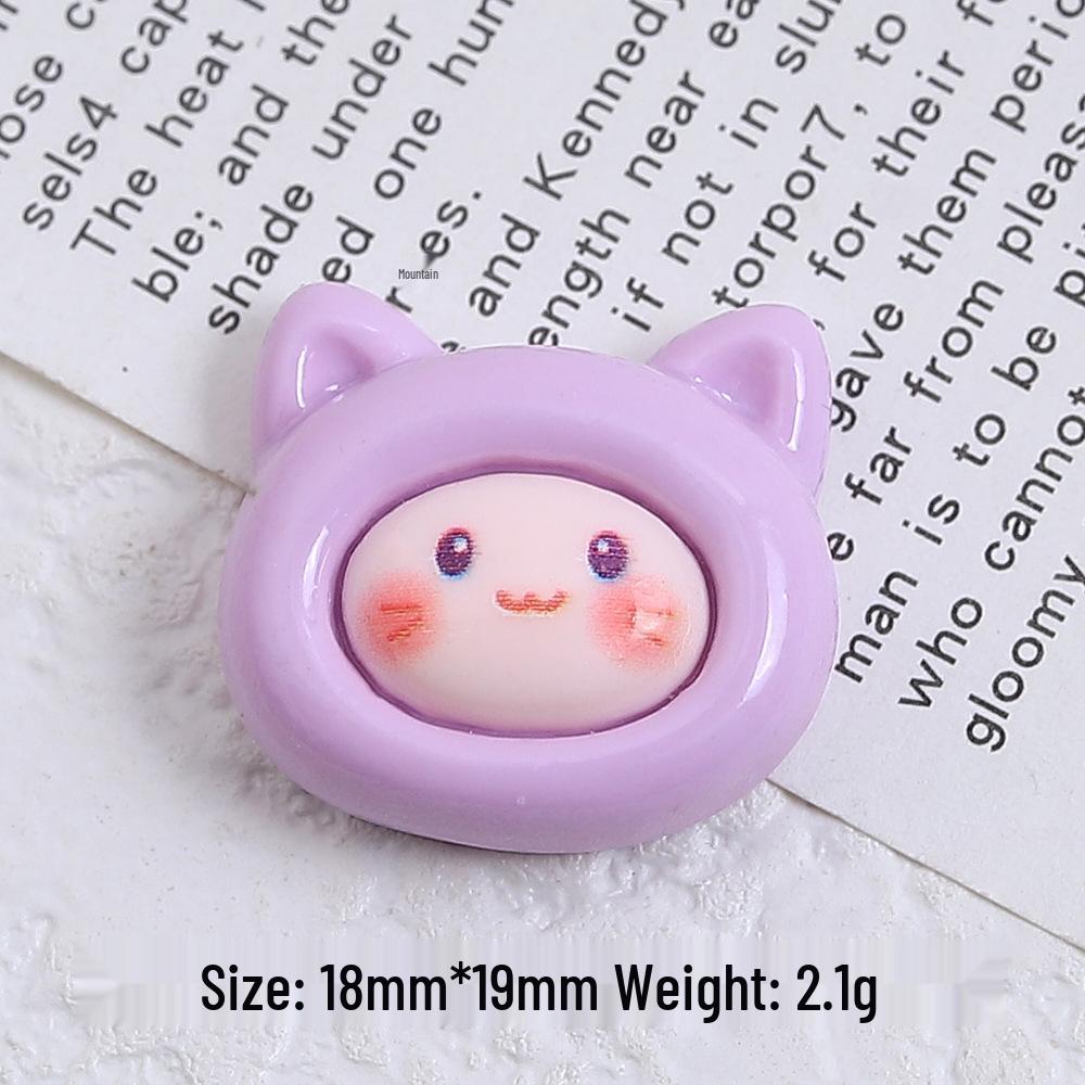 Cartoon Baby Frosted Resin Accessories for DIY Phone Cases & Refrigerator Magnets