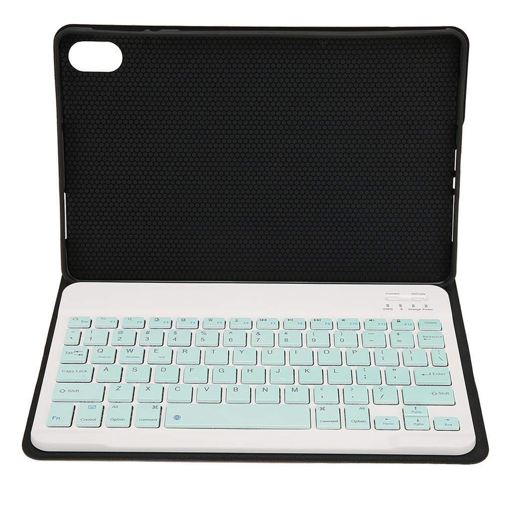 11palcová Bluetooth tabletová klávesnice Bezdrátová klávesnice pro tablet, telefon, počítač s ochranným koženým pouzdrem