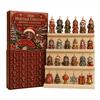 Dekorace odpočítávání do svátku Heritage Akrylový adventní kalendář, Dekorativní závěsná ozdoba, Odolný lehký zahradní blind box pro domácí ložnici a