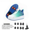 Roller Skates Automatic Invisible Roller Skates Night Luminous Upper Material with Wheels Student Roller Skates