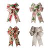 Christmas Bows for Wreath Decorative Ornament Xmas Decorations Large Christmas