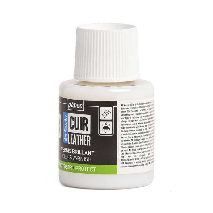 Vernis de finition - Pébéo - Setacolor - 110 ml - Brillant - Protection cuir et simili cuir