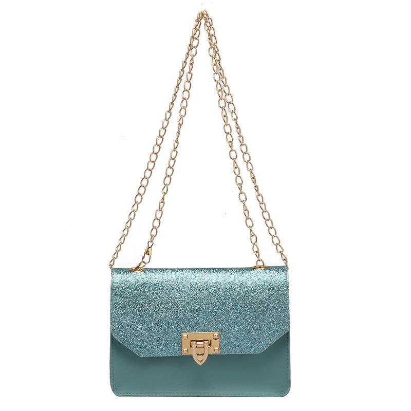 Versatile Trend Starry Sky Chain Flash Shoulder Crossbody Small Square Bag Women's Bag