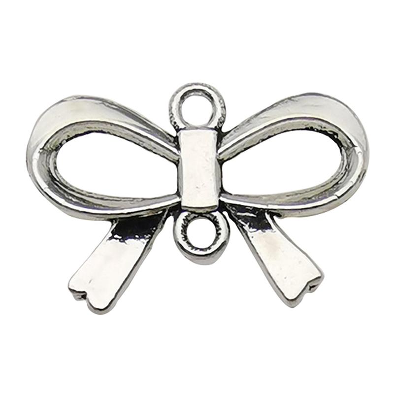 20Pcs Handmade Pendant With Bow For Jewelry Making Supplies Diy Charms Bracelet And Key Chain Accessories