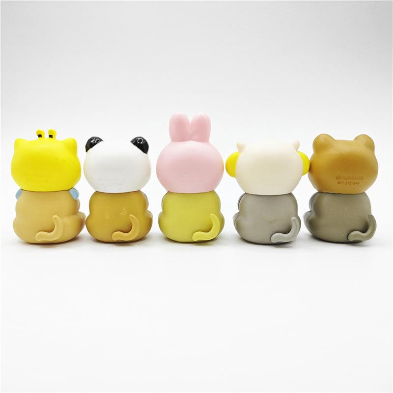 Pvc Mini Unique Animal Figures Featuring Adorable Cats In Bee And Bunny Costumes For Kids