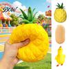 Soft TPR Decompression Toys Anti-stress Duck Fidget Toys, Cute Pineapple Peanut Squeeze for Kids Adults, Sensory Anxiety Slow Rebound Office