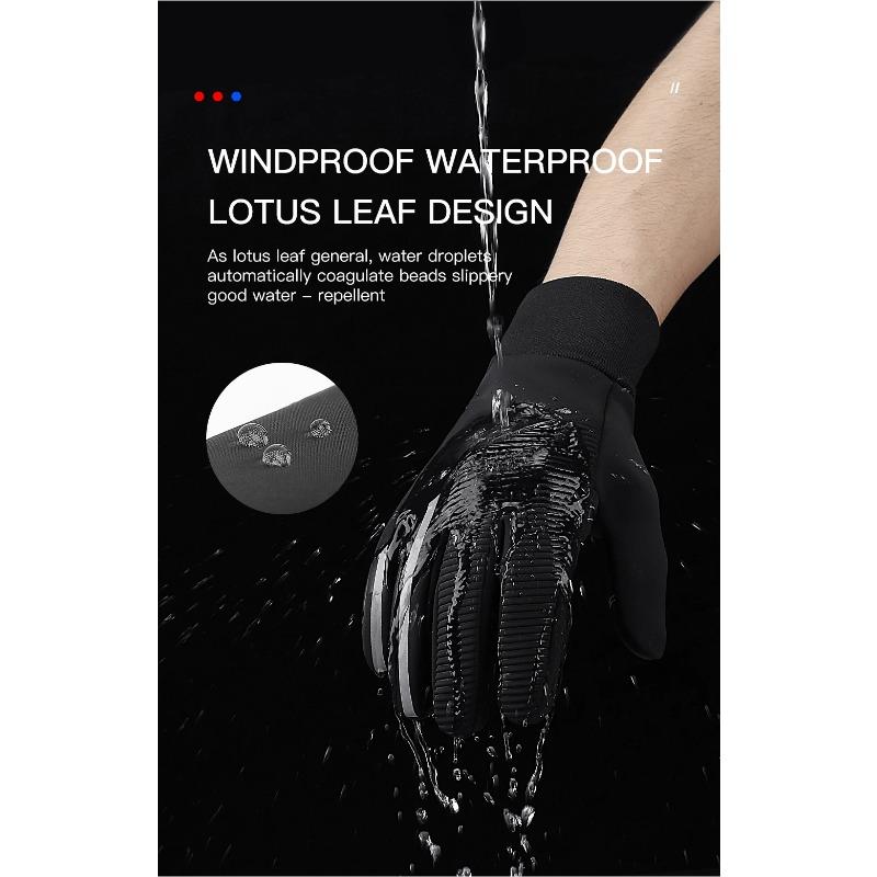 Winter Outdoor Warmth Anti Slip Wear Resistant Riding Outdoor Sports Windproof Waterproof Sensitive Touchable Screen Gloves