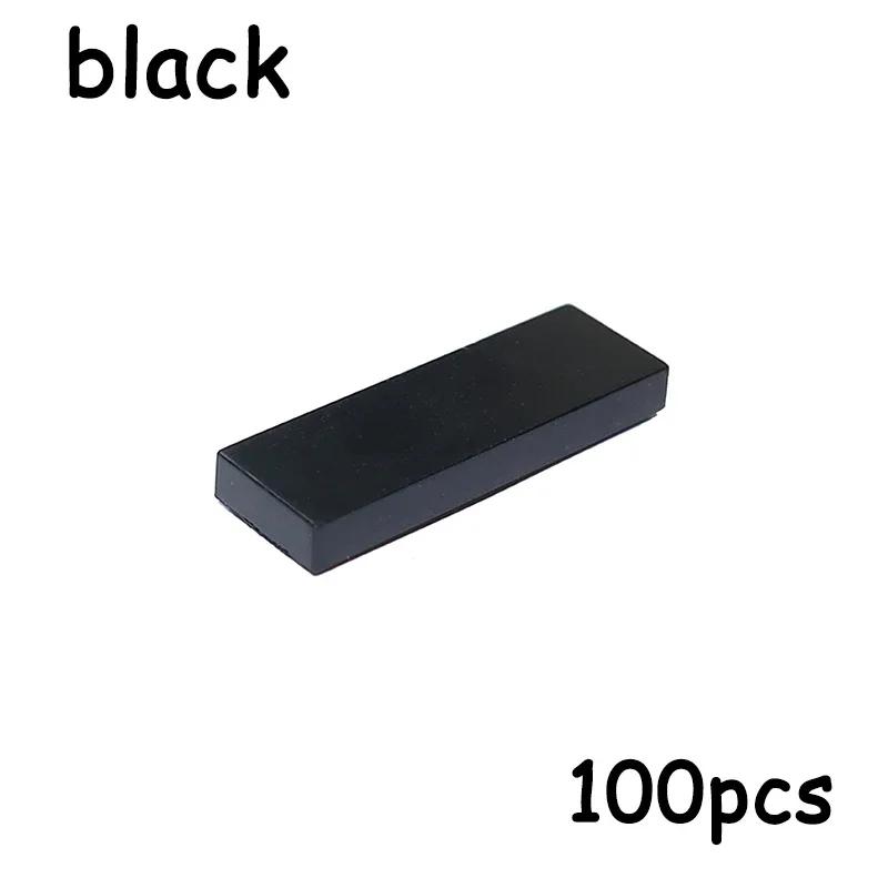 100PCS 63864 Dimension 1x3 Blocks Flat Tile MOC Assemble Particles Smooth 1*3 Construction Bricks DO IT YOURSELF Learning Creativity Toy ideal for