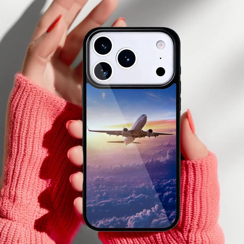 Airplane Plane Aircraft Phone Case for iPhone 17 16 15 14 13 Pro Max Back Cover for 12 11 Pro Coque