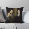 Bronte Sisters Charlotte Emily Anne Square Pillowcase Polyester Linen Velvet Pattern Zip Decor Home Cushion Cover