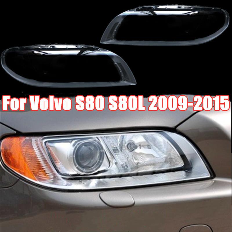 Car Headlight Lens Cover For Volvo S80 S80L 2009-2015 Transparent Lampshade Headlamp Cover Lamp Shade Headlight Shell