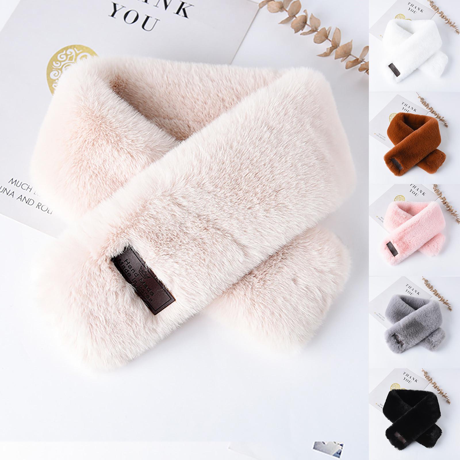 

Женский модный зимний шарф из искусственного меха, верхняя одежда с рукавами и шеей, теплый шарф