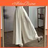 New Womens Style New Summer Chinese Style Frog Button Wideleg Culottes Made Of Cotton And Linen