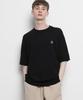 THE-ABON Men'S Summer Boucle Knit Round Short Sleeve T-Shirt Sky Blue