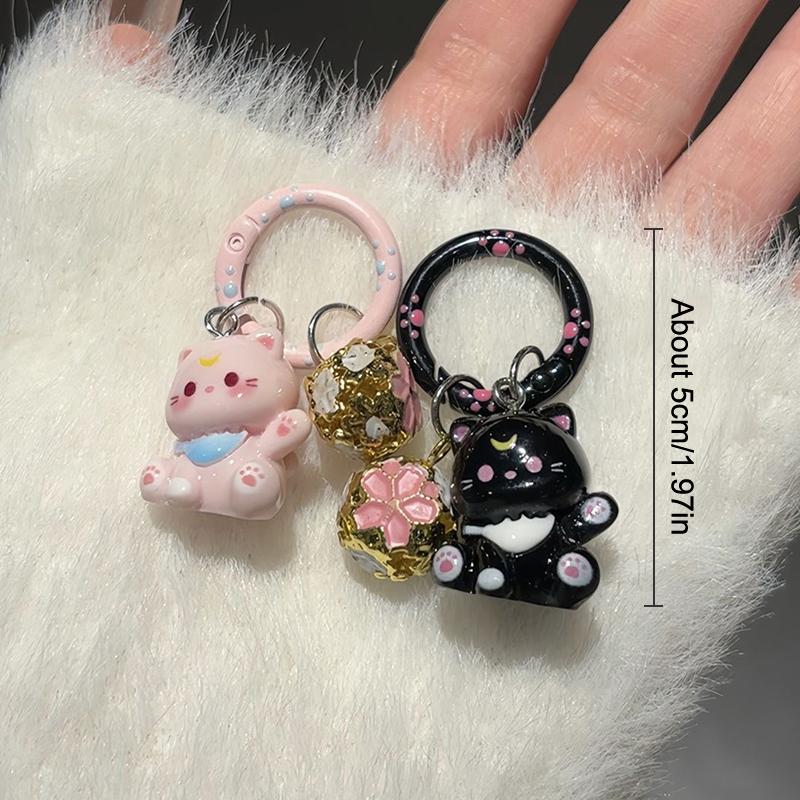 Lovely Cat Keychain Sweet Ins Style Keyring Korean Cute Bag Pendant Backpack Hanging Decoration Bags Key Accessories