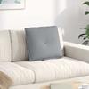 Back Cushion Light Grey 50 x 19 x 45 cm Fabric