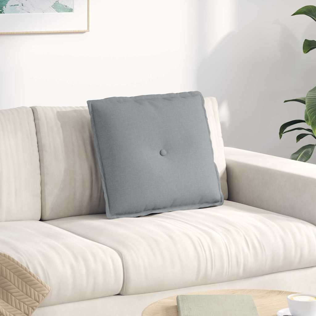 Back Cushion Light Grey 50 x 19 x 45 cm Fabric