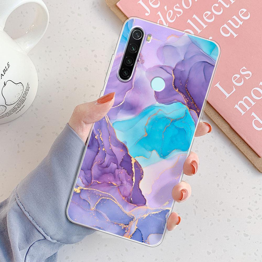 Custodia Redmi Note 8 Pro Cover Posteriore Note 8T Ragazze Nuova Moda Trasparente Custodie per Telefono Custodia Morbida in Silicone Per Xiaomi Redmi Note 8 Coque