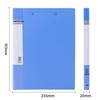 Deli A4 Blue Hard Folders with Double Metal Clips, 5-Pack