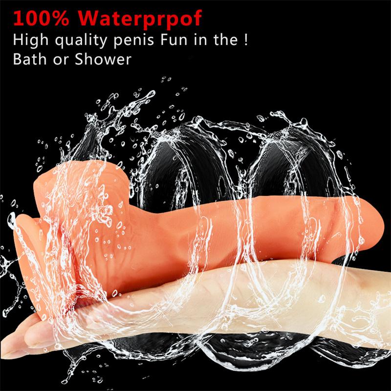 Female Masturbation Sex Tool Simulation Penis Small Silicone Soft Large Super Thick Fake Penis Adult Erotic Sex Products