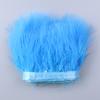 1Meters Furry Turkey Feathers Trim Ribbon White Natural Plumes For Traditional Holiday Dress Sewing Plumas Accessories
