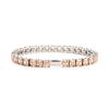 Multi-colored fashionable 4mm wide tennis chain, zircon sparkling hip-hop style exquisite jewelry bracelet for men and women