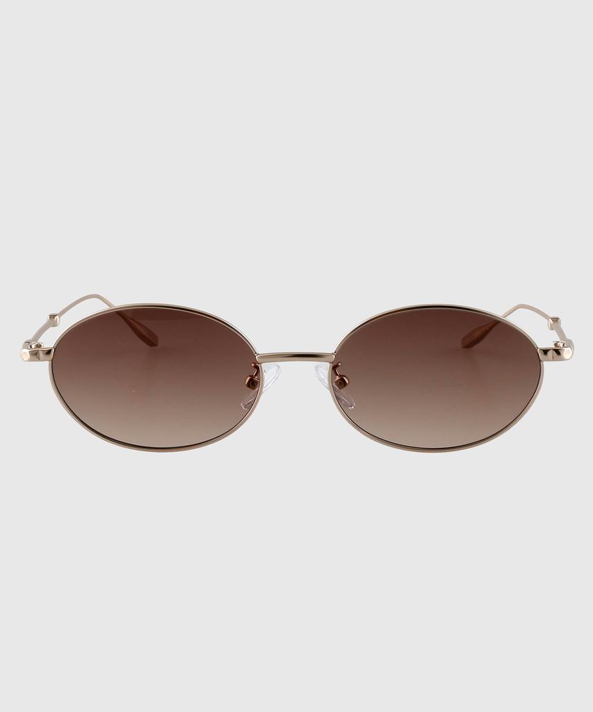 Tuditeo Bib Geek Chic Oval Tinted Nylon Lens Uv Protection Sunglasses C4 Brown