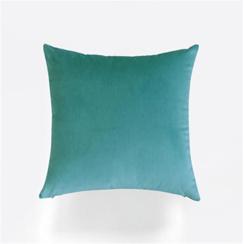 Style Contemporary Simple Solid Color Velvet Pillowcase Home Decorative Cover Cushion