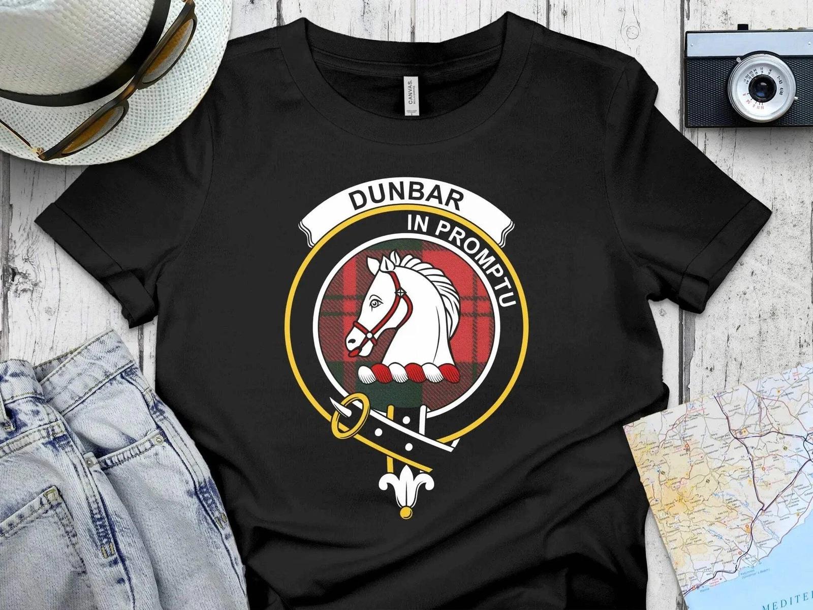 Clan Dunbar Crest T-Shirt & Sweatshirt – Scottish Tartan 3XL
