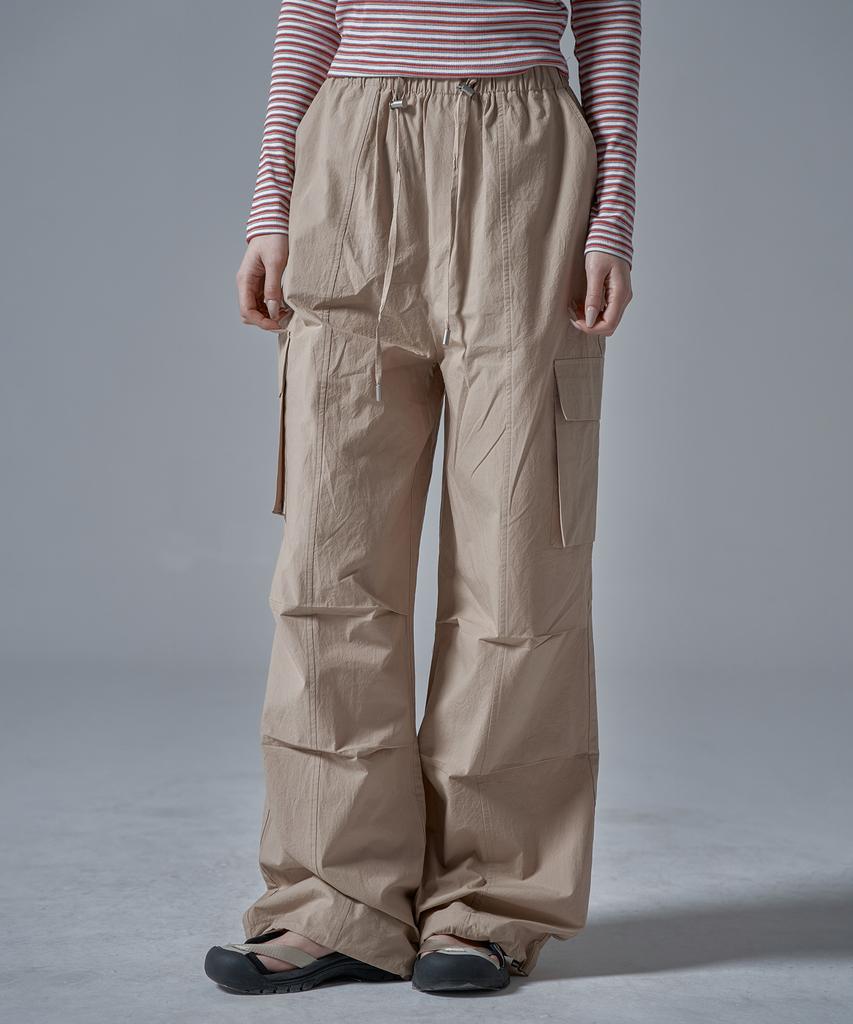 WAARFORWOMAN W1143 Cotton Banded Cargo_Beige