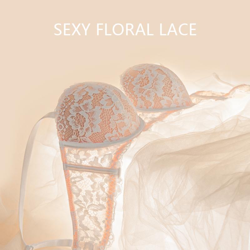Sexy Spitze Bh Frauen 1/2 Tasse Bügel Bhs Damen Push-Up Unterwäsche Trendy Floral Büstenhalter Weibliche Bequeme Dessous