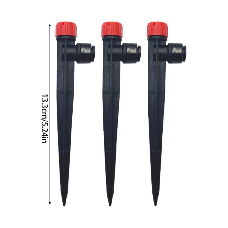 10Pcs Rotatable Sprinkler With Stake Nozzle Watering Garden Tube Sprayer Atomizer Irrigation Landscape Maintenance