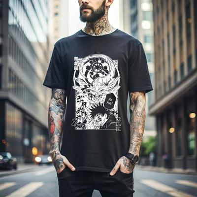 MENS WOMENS Megumi T-shirt Jujutsu Kaisen Itadori Yuji Panda Maki Gojo Satoru Horror Gift290